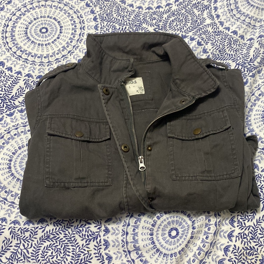 Cropped Bomber Jacket - image 7